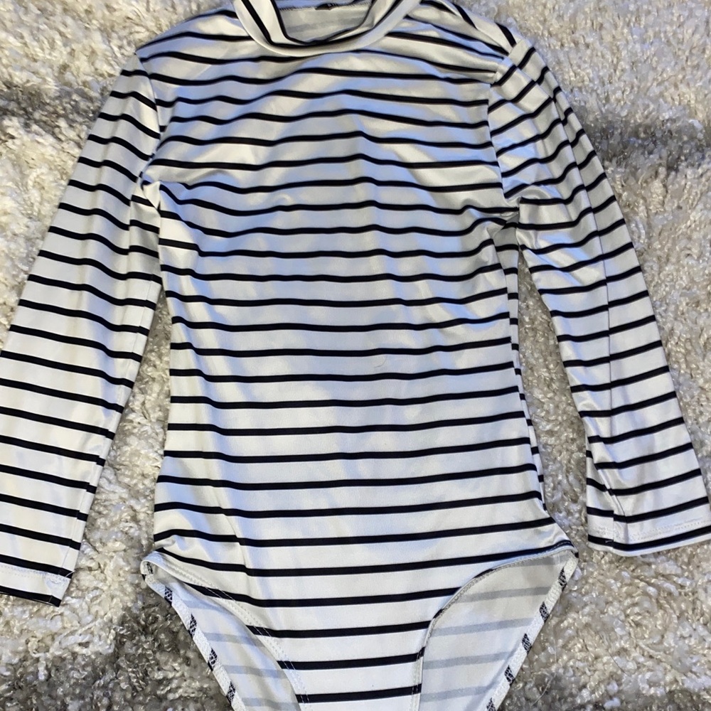 3/4 sleeve stripped bodysuit. SHEIN size: small (runs small)